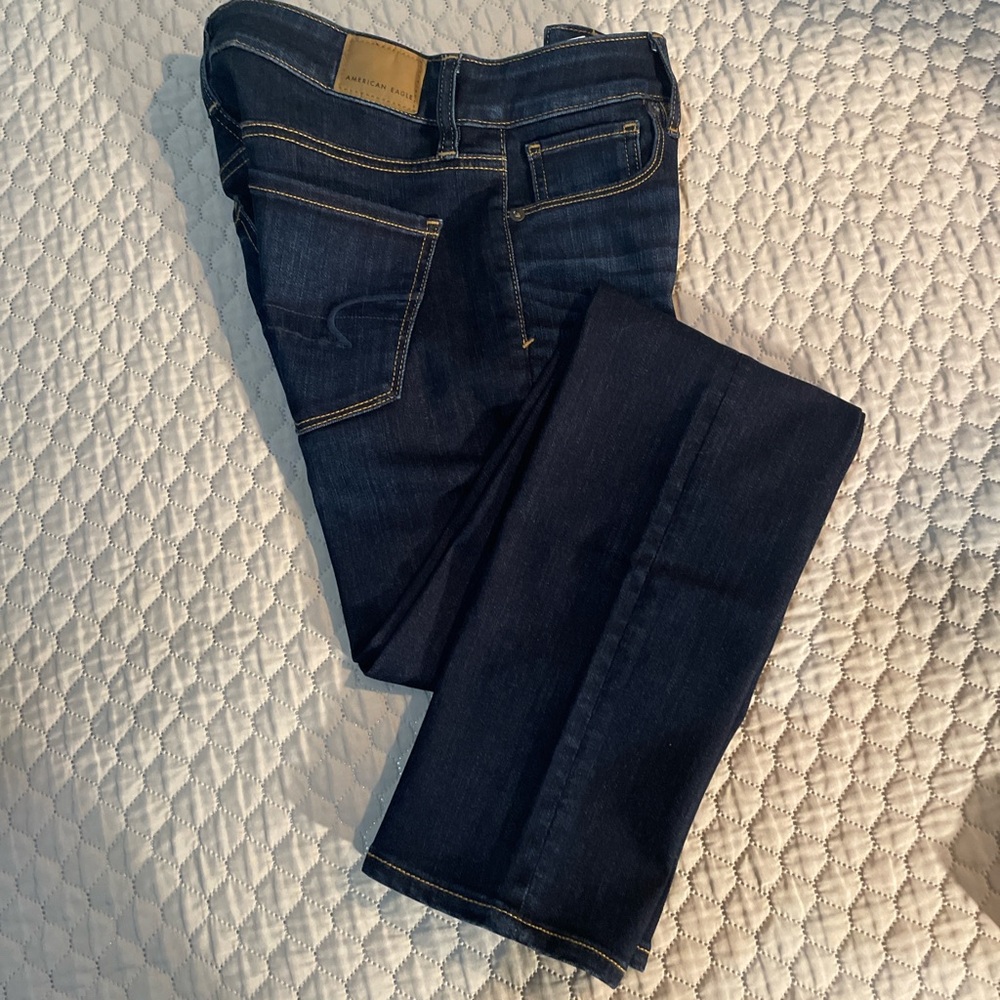 American Eagle Outfitters Dark Blue Skinny Jeans